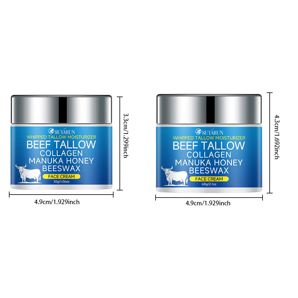 SUYARUN Tallow Face Cream | Olive Oil & Honey Moisturizer