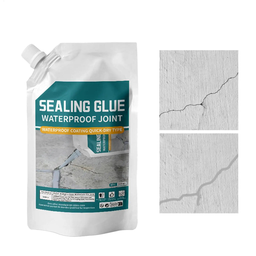 Concrete Crack Repair 500ml Concrete Slab Repair Quick-Drying Strong Adhesive Leak Preventer for Kitchen Bathroom Garage Oasis Select