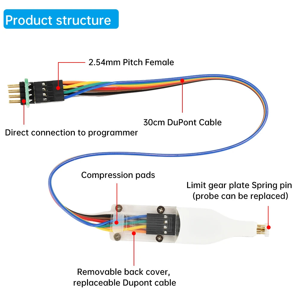 SOP8/WSON8/QDFN8 Microchip SMD Spring Pin Burn-in Read/Write Test Probe Programmer Suitable for Test Write Program Burn-in Oasis Select