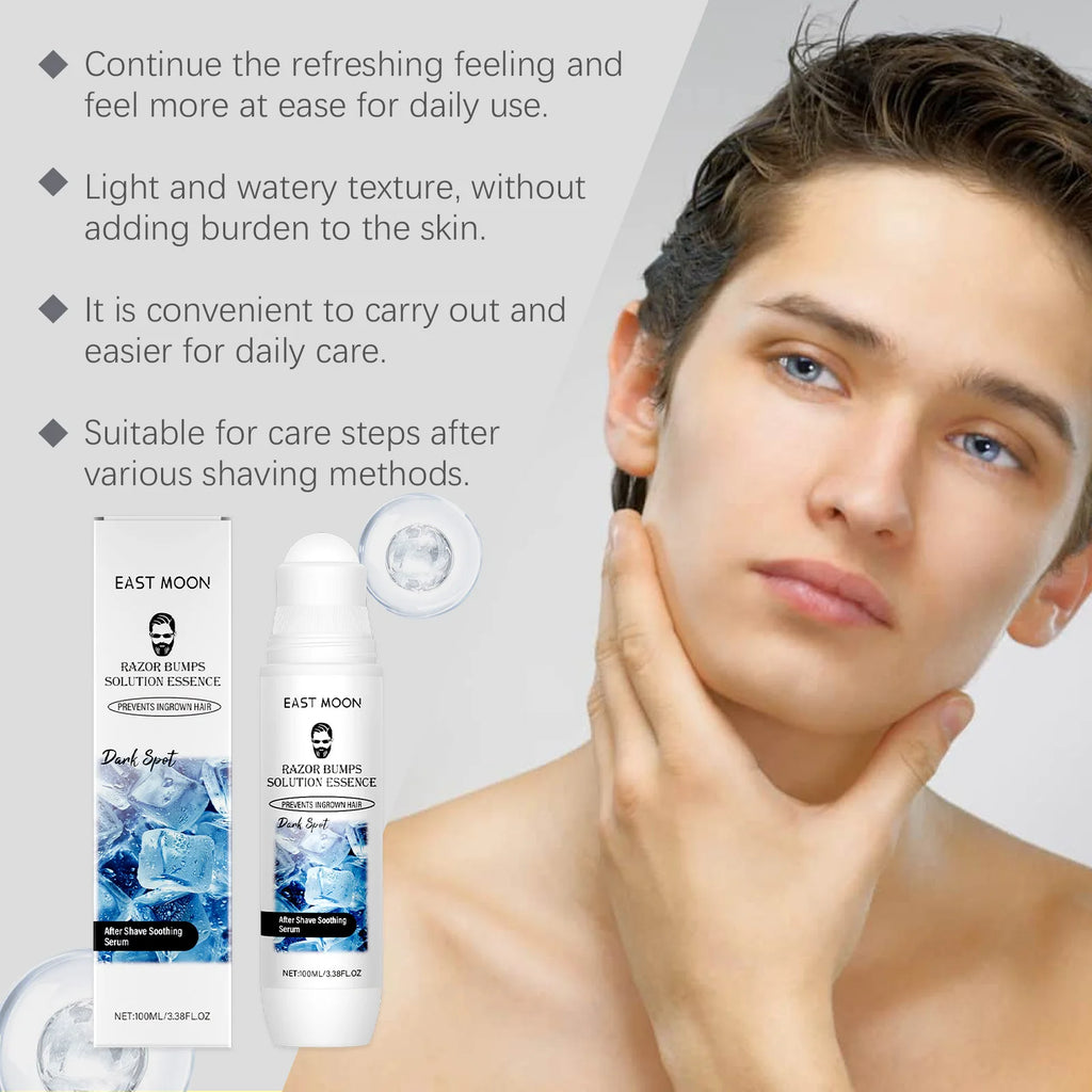 East Moon Men Aftershave Care Essence Reduce Damaged Moisturize Dry Soothing Pain Growth Inhibition Beard Remove Nourish Serums Oasis Select