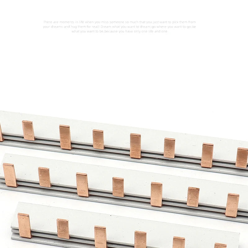 1/2P Pin Type Busbar Copper Bar Terminal Block For MCB DZ47 Air Switch Connector 63A Circuit Breaker Connector Oasis Select
