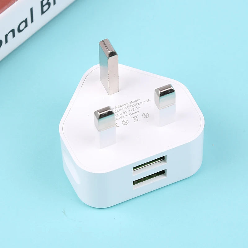 Universal UK Plug 3 Pin Wall Charger Adapter With 1/2 USB Ports Charging Charging Charger Oasis Select