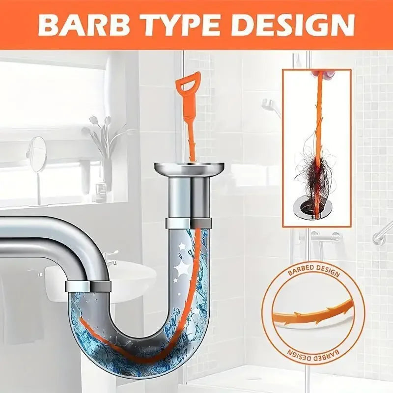 Drain Snake Hair Catcher – Wash Basin Pipe Cleaning Tool Drain Cleaning Tool Oasis Select