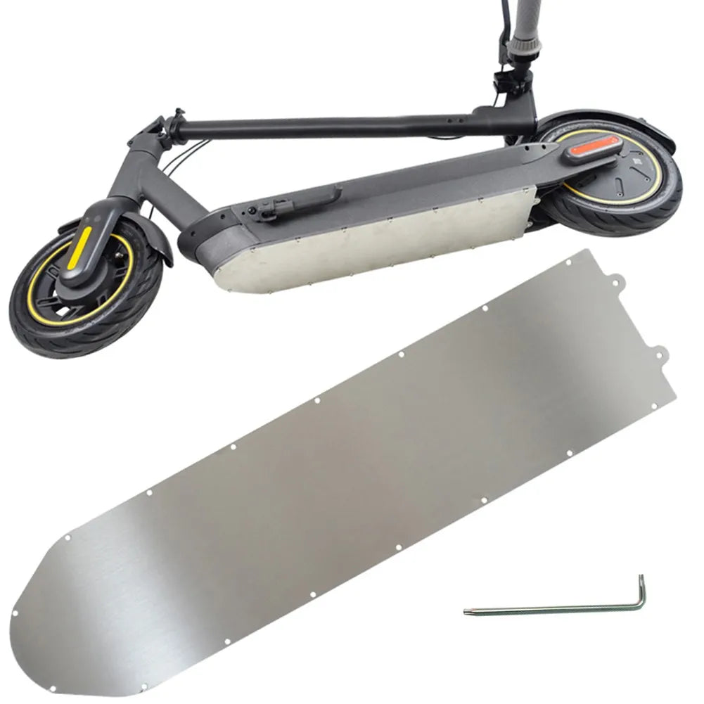 Electric Scooter Stainless Battery Bottom Cover With Waterproof Ring For Ninebot Max G30 Scooters 530x133mm Cycling Accessories Oasis Select