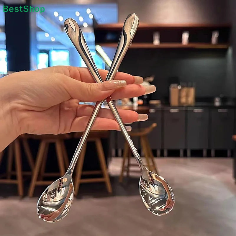Long Handle Stainless Steel Stirring Spoon – Coffee & Cocktails