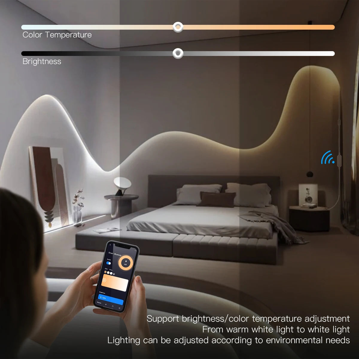 Smart Voice APP Control LED Lamp 1-6pcs 12V Zigbee 2835 Light Ribbon Dimmable For Wine Collection Show Cabinet Wall Decor Oasis Select
