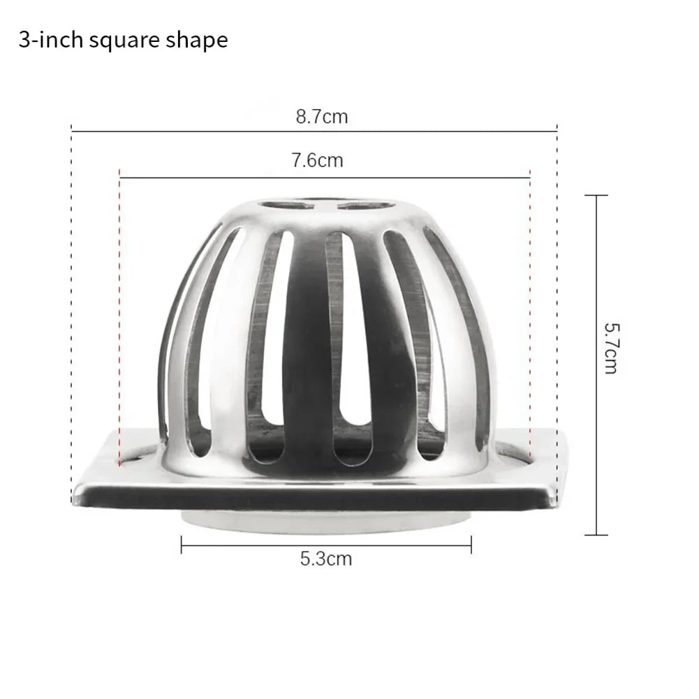 Stainless Steel Gutter Leaf Guard & Downspout Filter 3/4/5 Inch Gutter Leaf Guard Oasis Select Square 3inch