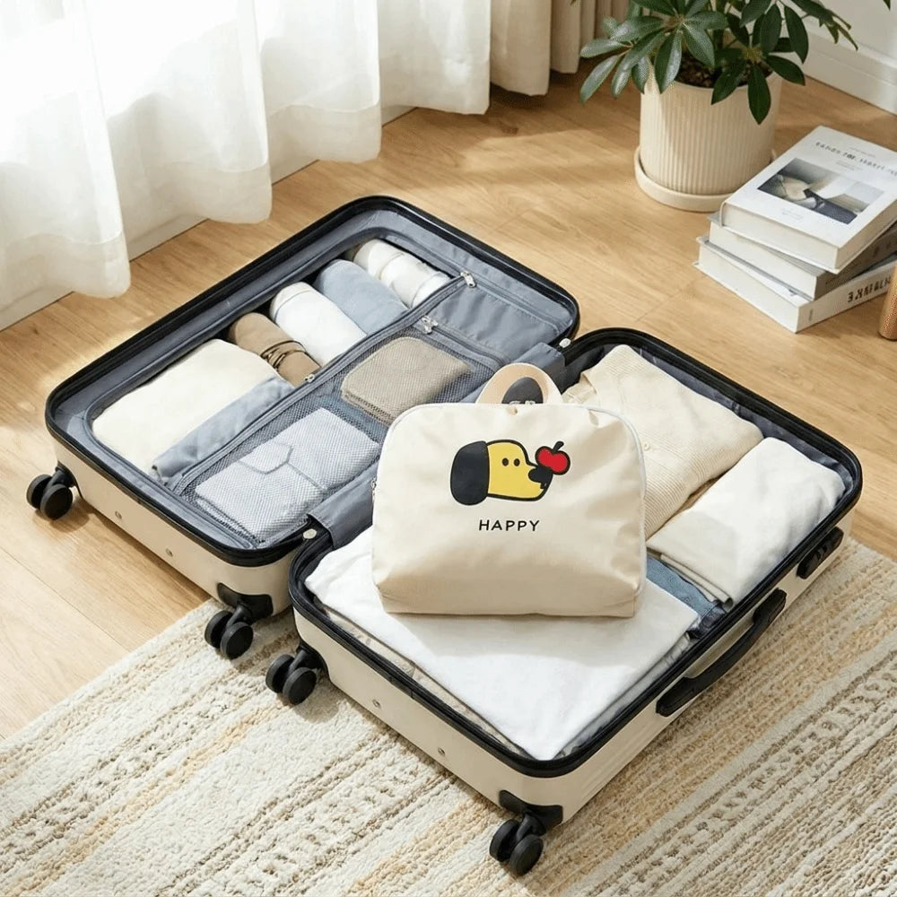 Cartoon Underwear Packing Cube | Large Space-Saving Storage Bag