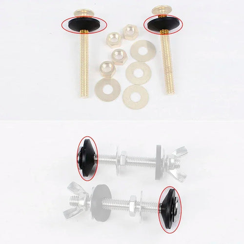 10Pc Non Slip Rubber Seal Gasket M6 M8 Bathroom Toilet Water Tank Screw Prevent Leakage Bolts Fittings Fixing Loose Toilet Seats Oasis Select