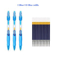 6/13pcs Retractable Gel Pens Set Black/Red/Blue Ink Ballpoint for Writing Refills Office Accessories School Supplies Stationer Oasis Select Blue 3pen 10refills