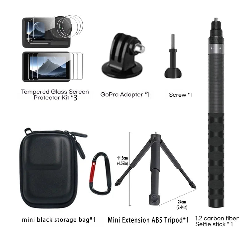 DJI OSMO Action 6 Full Accessories Kit – Case, Charger & More