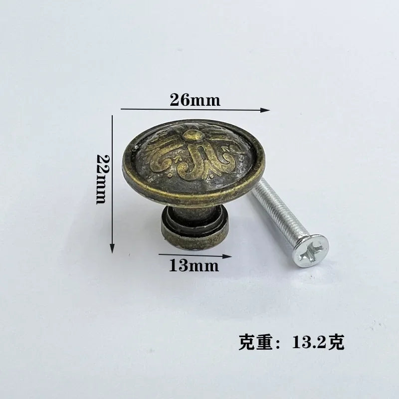 Antique Style Pull Handles Bronze Tone Retro Alloy Kitchen Drawer Cabinet Door Knobs Furniture Hardware Fittings