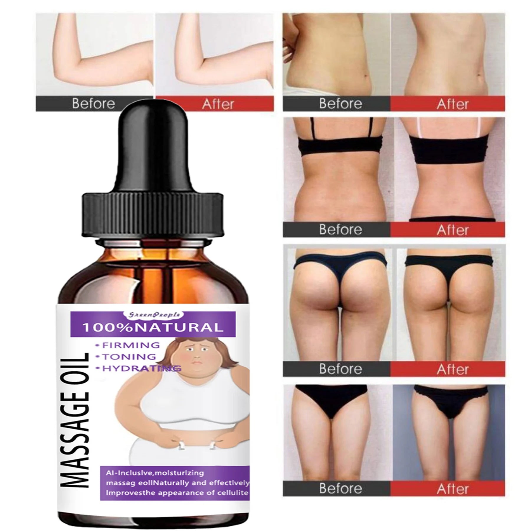 Massage oil Effectively improving the appearance of adipocytes and promoting rapid burning of subcutaneous adipose tissue Oasis Select 30ml