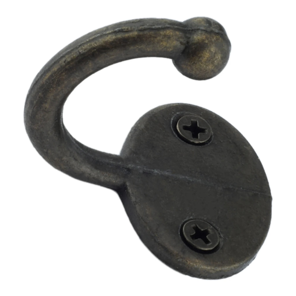 Vintage Bronze Wall Hook – Zinc Alloy Single Robe & Coat Hook
