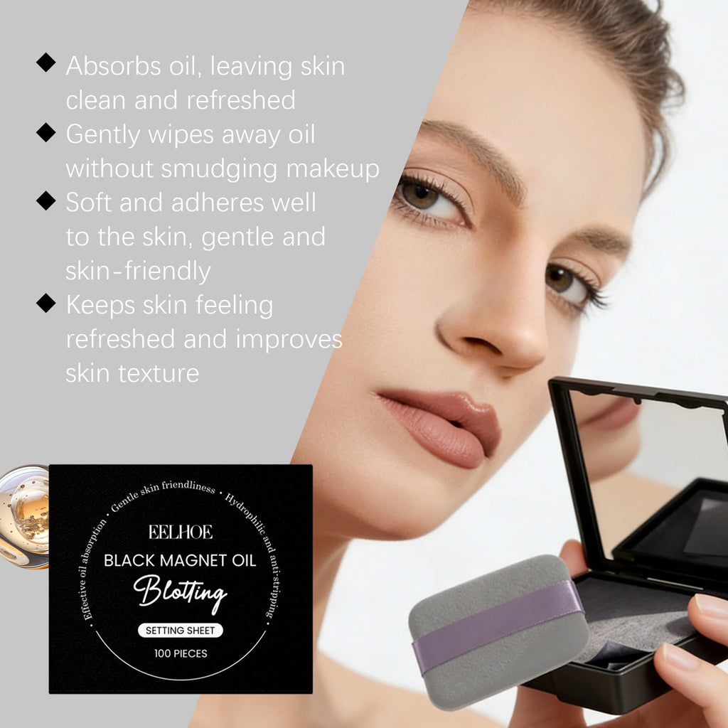 Eelhoe Oil Blotting Sheets 100 Pack – Shine Control with Mirror Oil Blotting Sheets Oasis Select