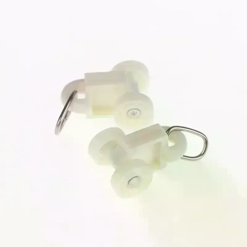 50Pcs Electric Curtain Rails Runners Hooks Thickened Curtain Track Curtain Rail Hook General Pulley Smart Curtain Accessories Oasis Select