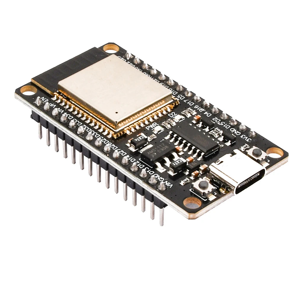 ESP-32 ESP32 Wi-Fi Bluetooth Development Board CH340C Type-C Interface Soldered Pin Headers Supports LWIP Protocol FreeRTOS Oasis Select