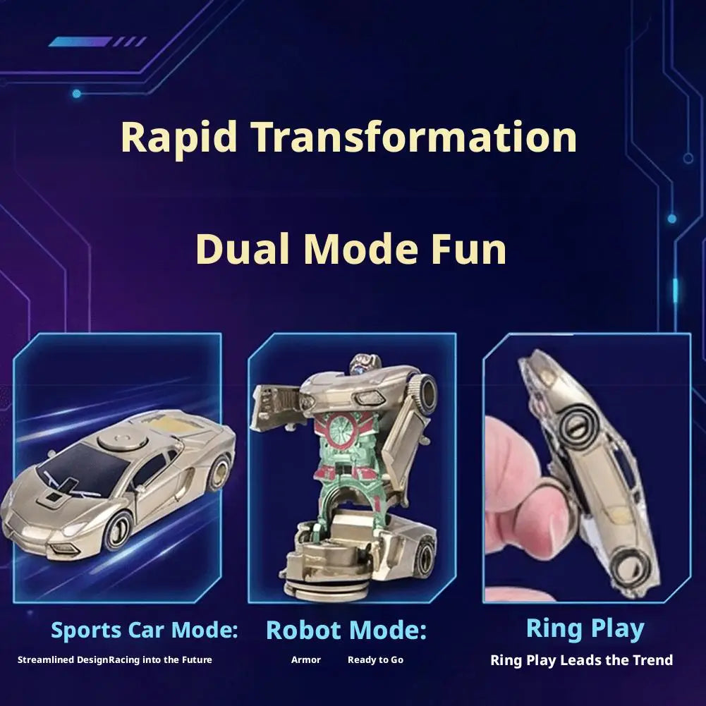 2-in-1 Transforming Robot Car Fidget Spinner Toy | Adults & Kids
