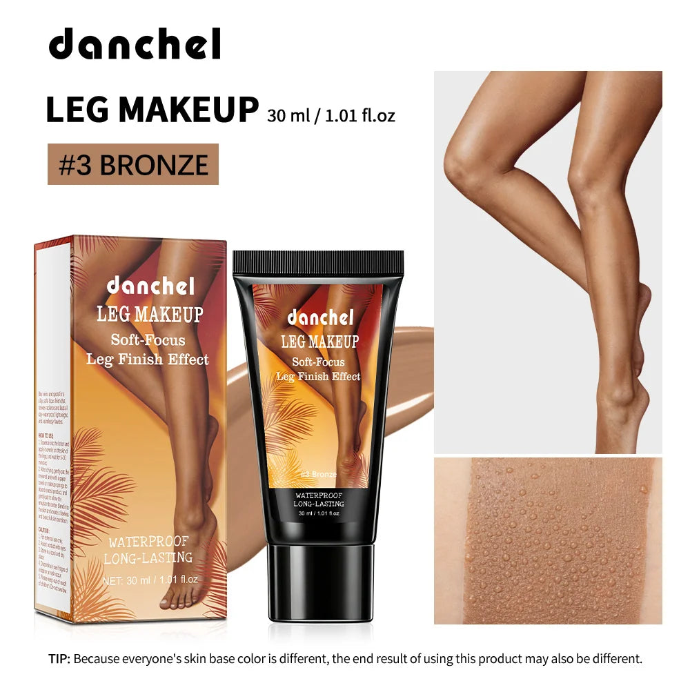 100ml Leg Makeup Long-lasting Waterproof And Anti-Transfer Concealer Even Skin Tone Wheat Tan Brown Liquid Foundation Oasis Select 30ml Bronze