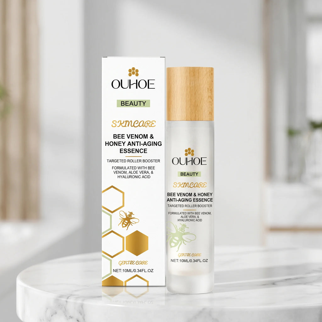 Anti Aging Roller Essence for Face Firms and Smoothes Fine Lines Bee Venom Night Rollerball Serum Hydrating Tighteing Skin Care Oasis Select