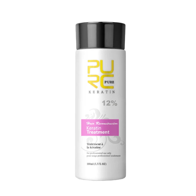 PURC Brazilian Keratin Hair Treatment Formalin Professional Straightening Smoothing Curly Hair Frizz Dry Repair Cream Hair Care Oasis Select 12 Degrees 100ML Russian Federation