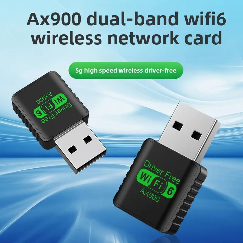 WiFi 6 AX900 Bluetooth 5.4 WiFi USB Adapter Wireless Network Card 2.4G&5GHz Wlan Receiver Signal Receiver For PC/Laptop Win10/11 Oasis Select