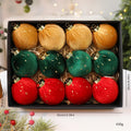 12-Pack 8cm Velvet Christmas Ball Ornaments | Tree Decor