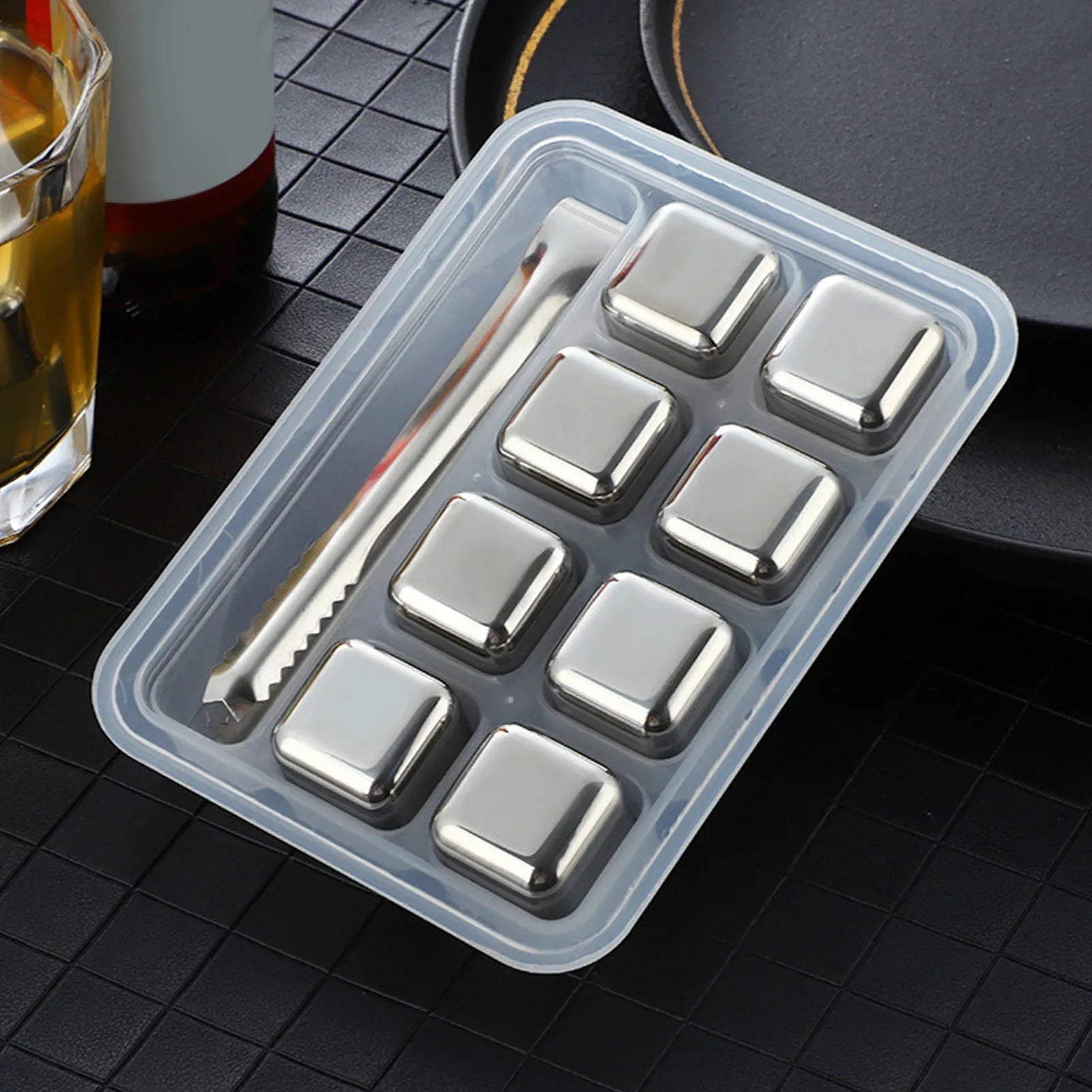 Reusable 304 Stainless Steel Ice Cubes – No Dilution Cooling