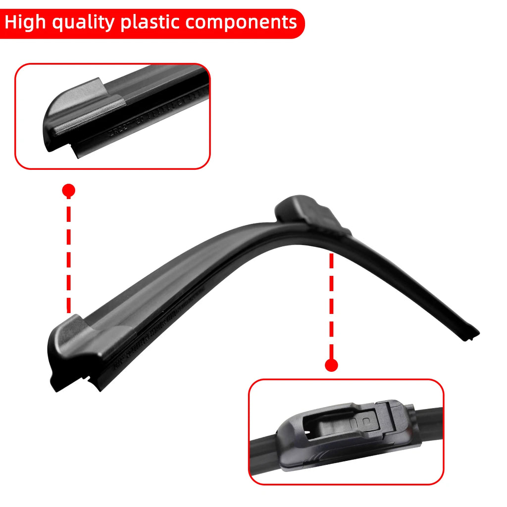 1PC Car Windshield Wiper Blades Hook Universal Soft Rubber Frameless Bracketless Car Wipers 14" 16" 18" 19" 20" 21" 22" 24" 26" Oasis Select