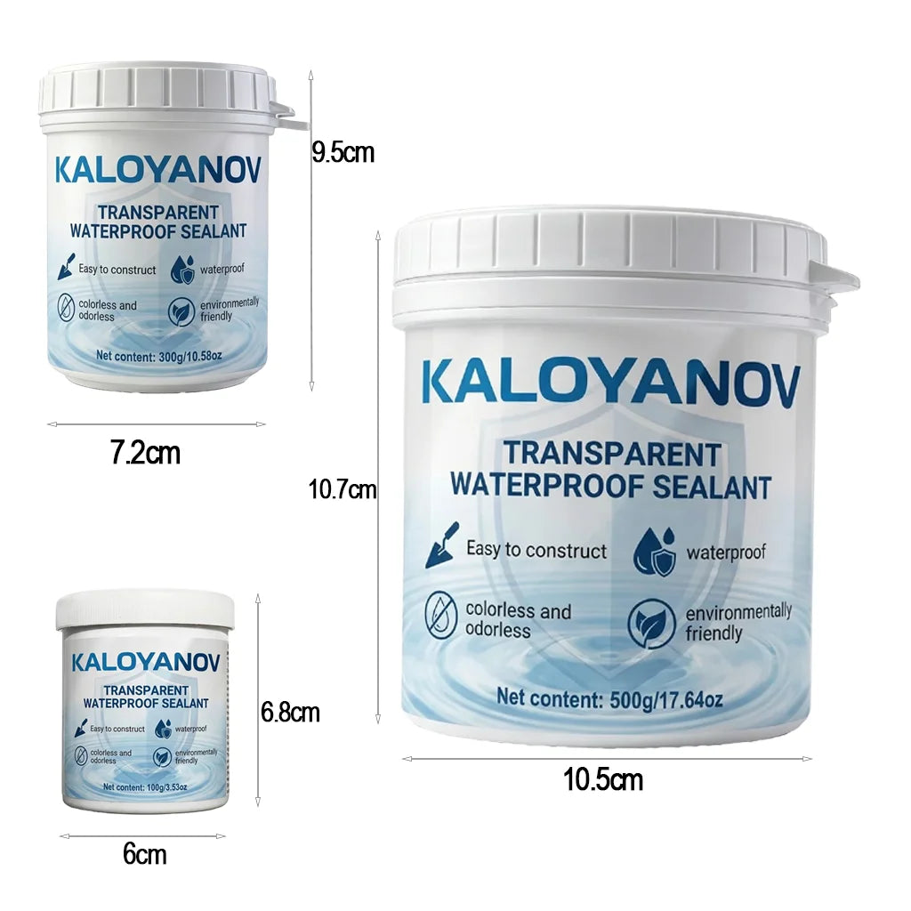 Transparent Waterproof Sealant with Brush Invisible Anti-Leak Agent Repair Coating Glue for Bathroom Roof Wall Window Tile Paste Oasis Select