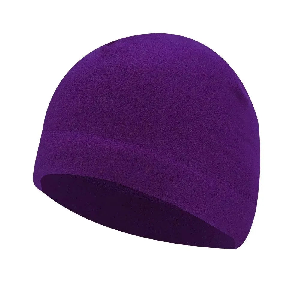 1/2pcs Warm Beanie Hat Soft Men Women Ski Cycling Skin-Friendly Anti-Static Hiking Thermal Fleece Running Windproof Oasis Select 1pcs-purple