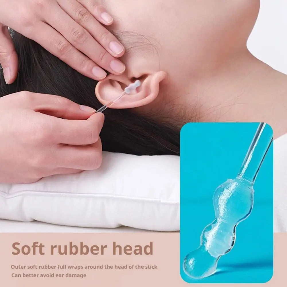 Silicone Sticky Ear Picks 24 Pack – Safe Earwax Remover Ear Cleaning Tool Oasis Select