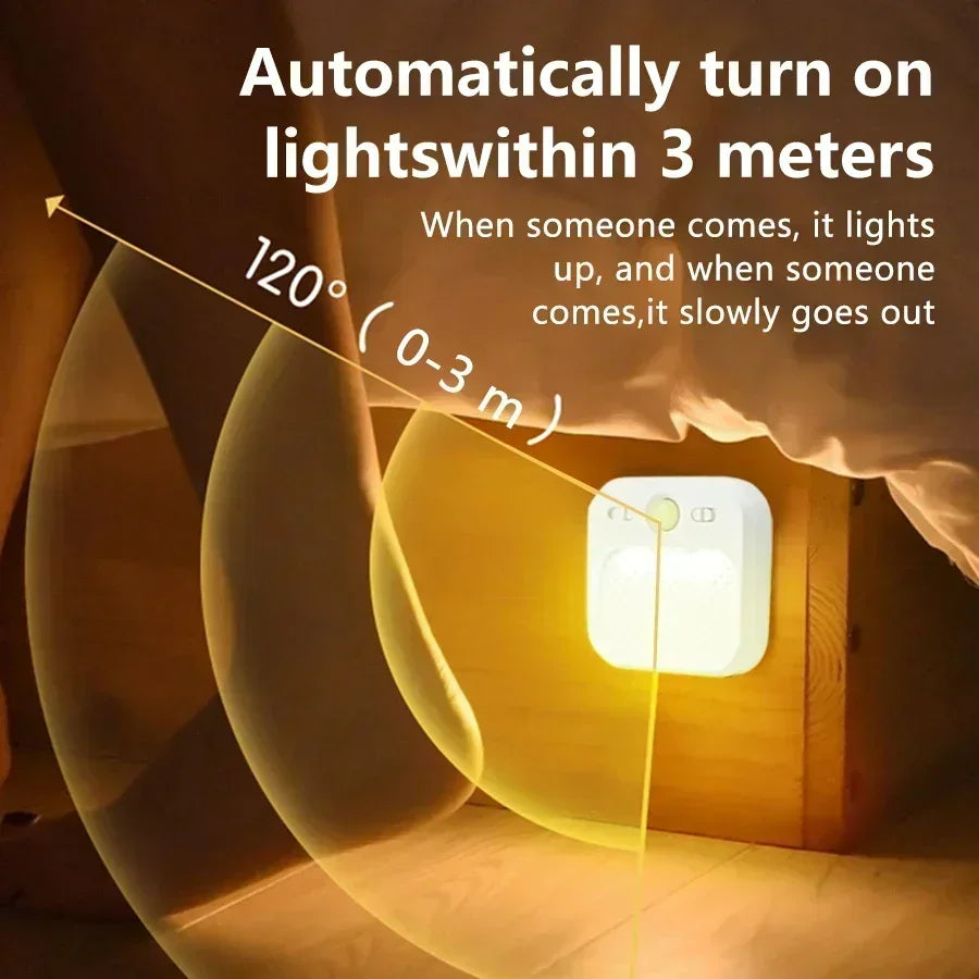 Motion Sensor LED Night Light – Rechargeable Wireless Cabinet Lamp Motion Sensor Night Light Oasis Select