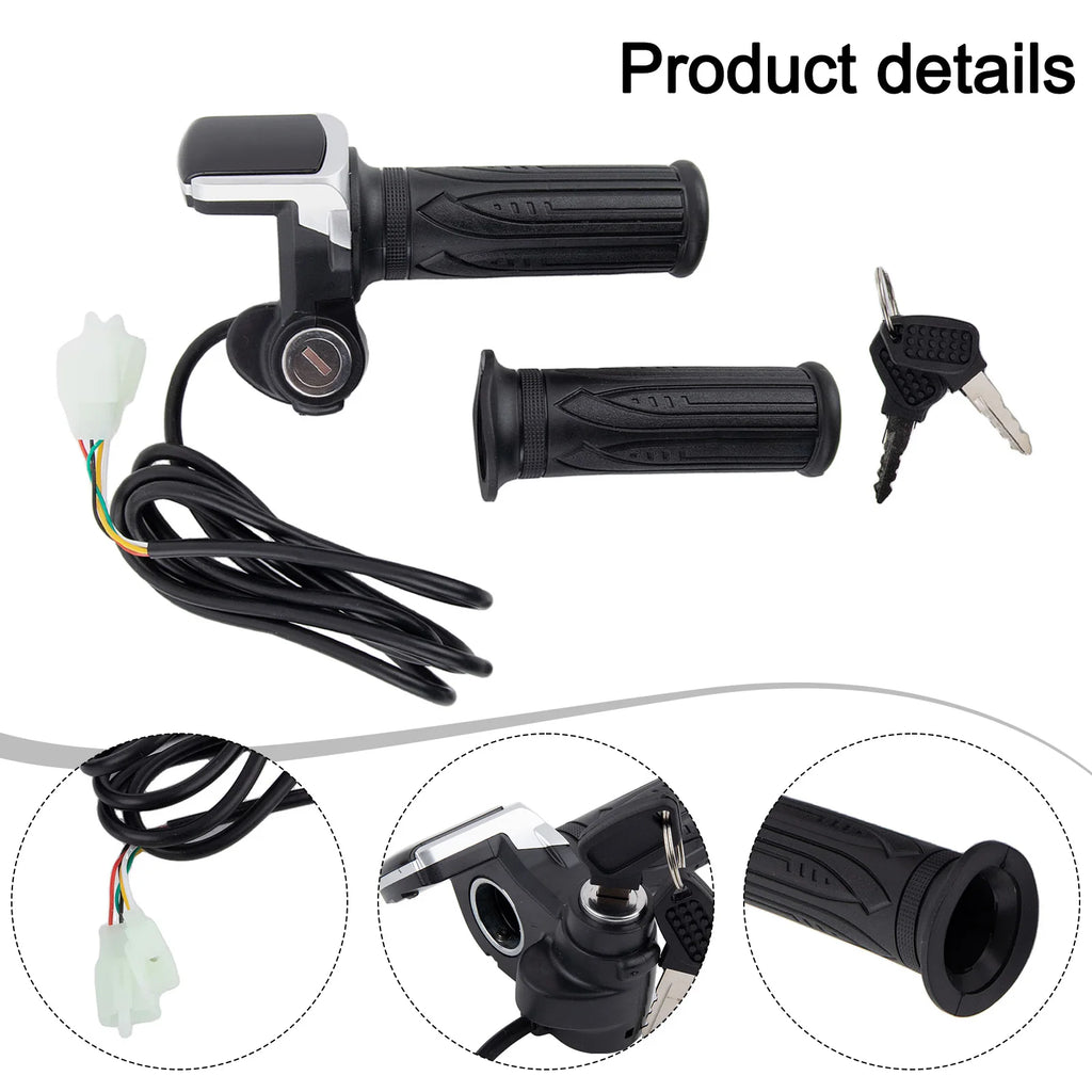 Throttle Assembly for Electric Bikes Integrated LCD Screen Compatible with Standard Voltage Systems of 24/36 Volts Oasis Select