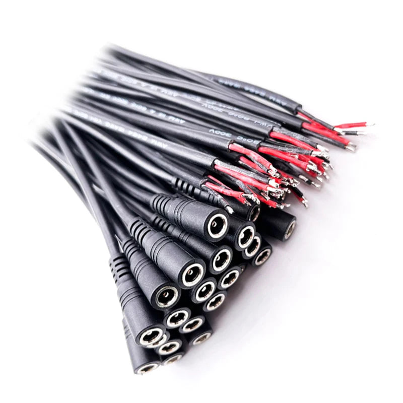 10pcs 5.5x2.1 Plug DC male or Female Cable Wire Connector For 3528 5050 LED Strip Light Oasis Select