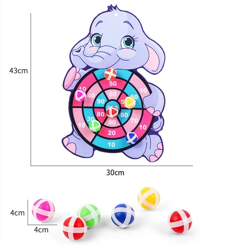 Dart Board Sticky Ball Toys for Kids, Indoor Outdoor Safe Target Sports Game, Educational Interactive Toy Gift for Boys Girls Oasis Select