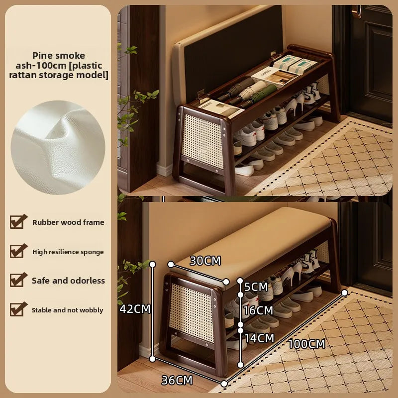 shoe change stool shoes can be worn at home, the shoe cabinet can be integrated and stored, and the entrance is narrow. Oasis Select Storage 100 2