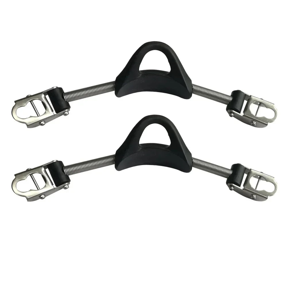 2PCS Scuba Diving Fin Straps for standard Fins Quick Release Buckles Tools Stainless Steel Fin Spring Heel Strap for Diving Fins Oasis Select
