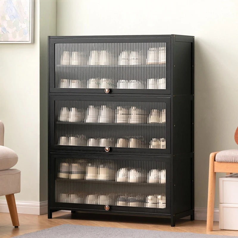 Shoe cabinet storage rack household modern door large capacity simple space saving ultra-thin solid wood Oasis Select