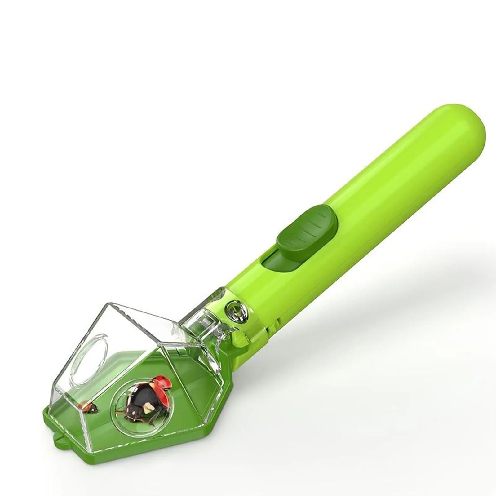Multifunctional Portable Insect Catcher Safe Release Mechanism Push Type Handheld Insect Trap Comfortable Grip Garden Accessory Oasis Select Green
