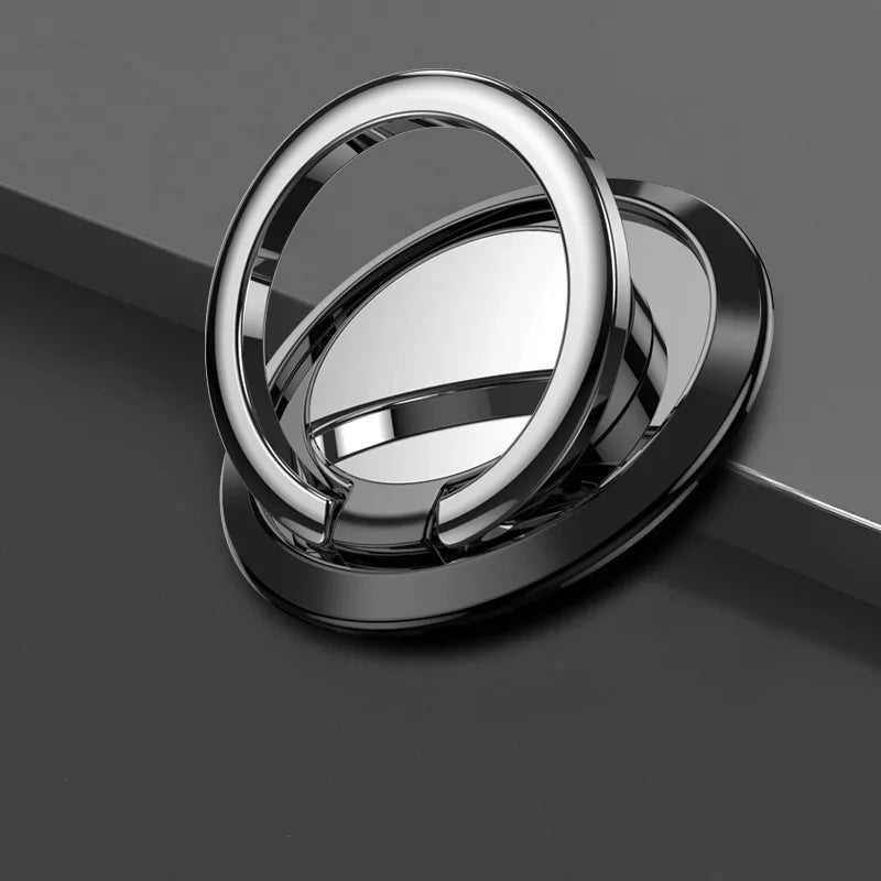 1/2/3pcs Luxury Finger Ring Holder Stand Grip 360 Rotating For Mobile Phone Car Magnetic Mount Phone Back Sticker Pad Unniversal Oasis Select A black