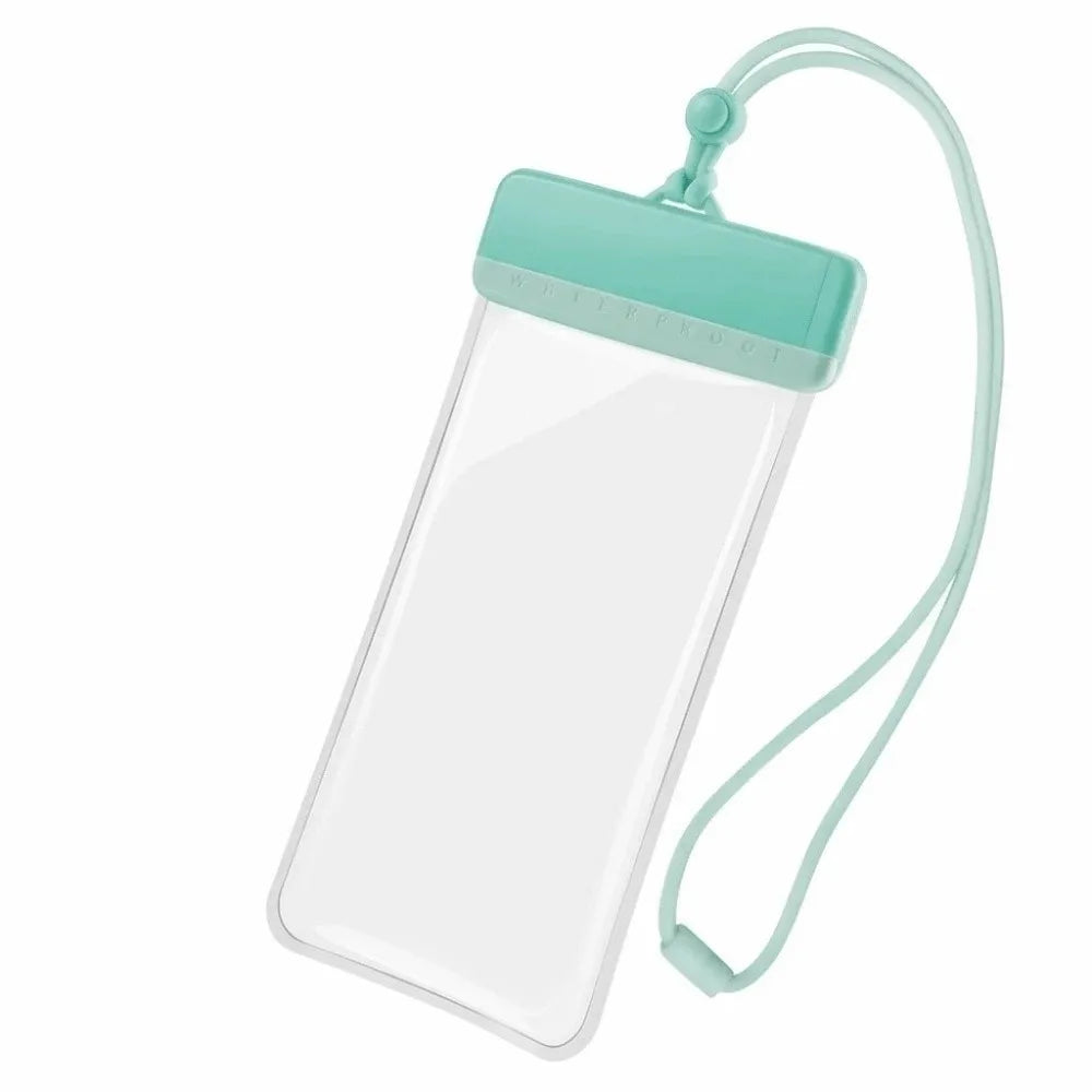 Adjustable Strap Waterproof Phone Pouch Sealed Lightweight Crossbody Dry Bag Contrasting Colors Large Capacity PVC Storage Pack Oasis Select Cyan