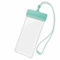 Adjustable Strap Waterproof Phone Pouch Sealed Lightweight Crossbody Dry Bag Contrasting Colors Large Capacity PVC Storage Pack Oasis Select Cyan