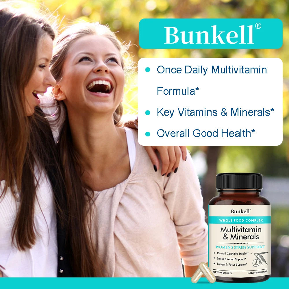 Bunkell Women's Multivitamin – Hair, Skin, Immunity & Energy Women's Multivitamin Oasis Select