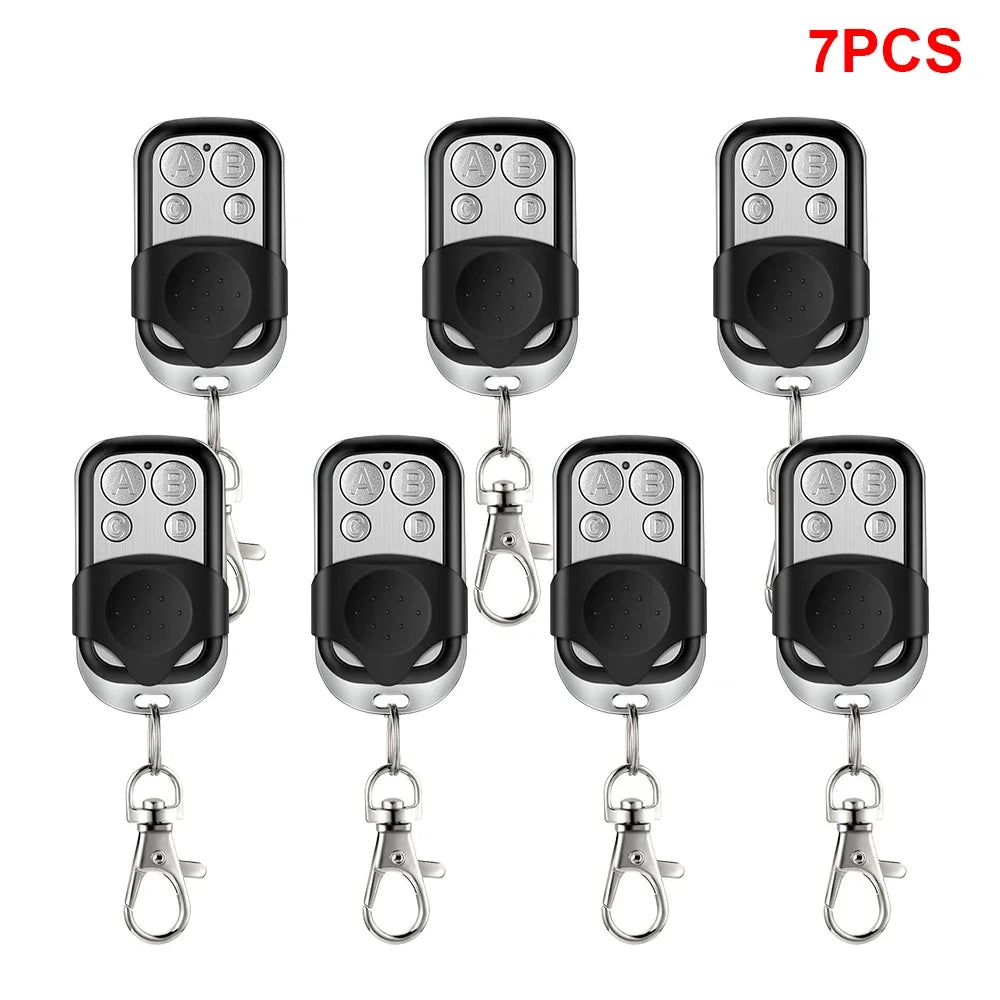 Universal 4 Buttons Garage Door Opener Remote Control 433MHZ Clone Fixed Learning Rolling Code Duplicator Garage Oasis Select 7pcs