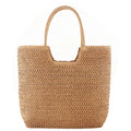 Women's Large Straw Tote Bag – Vintage Woven Summer Handbag Straw Tote Handbag Oasis Select Light Brown france