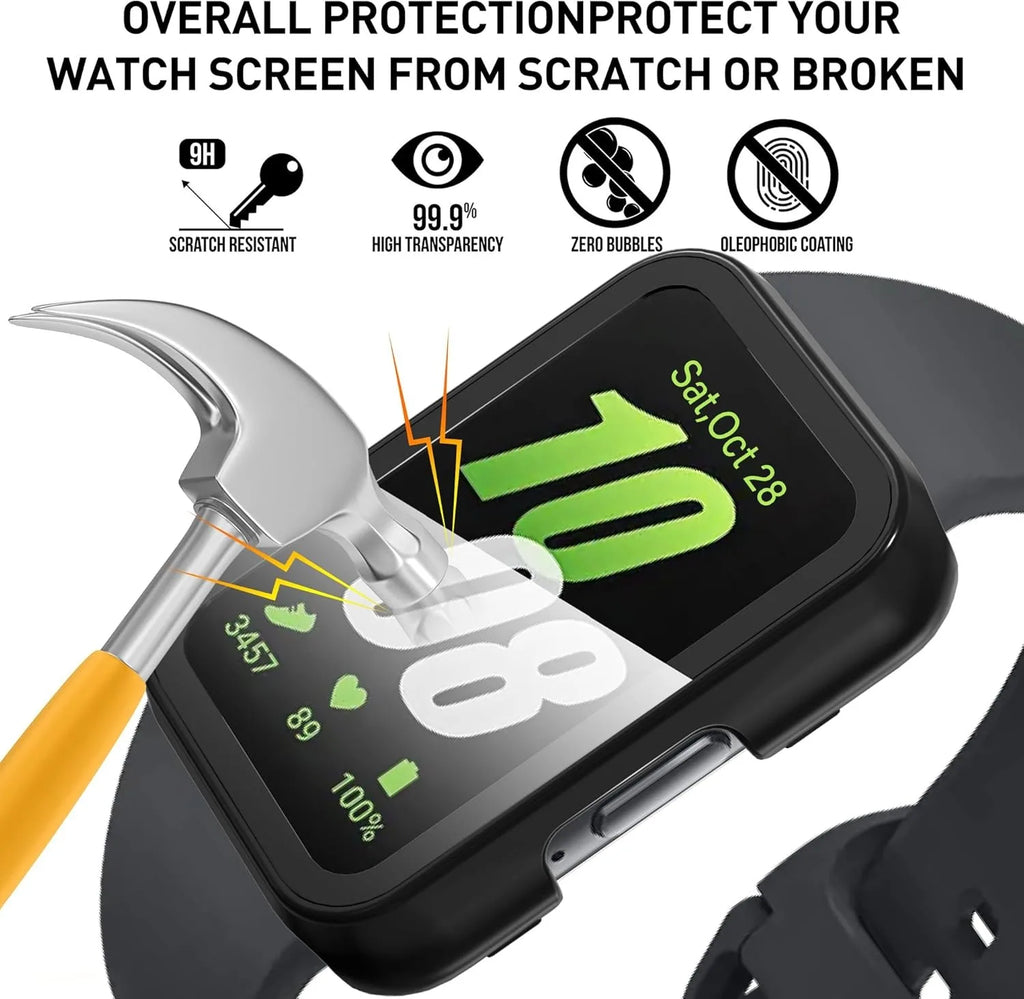 Samsung Galaxy Fit 3 Case – PC Bumper & Tempered Glass Smartwatch Case Oasis Select