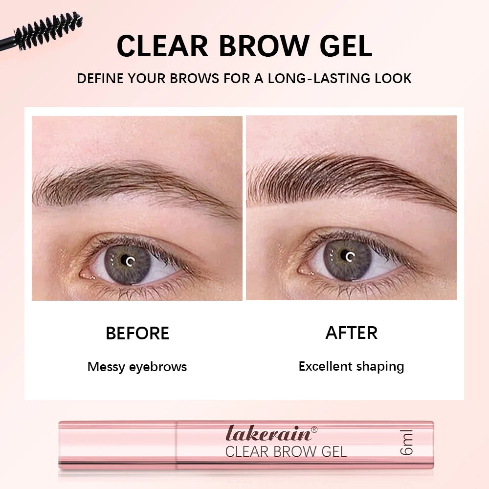 Lakerain Clear Eyebrow Gel – Waterproof & Long-Lasting Hold Eyebrow Setting Gel Oasis Select