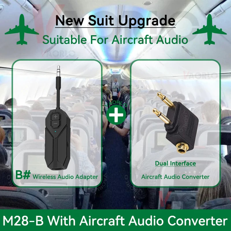 2 In 1 Bluetooth 5.4 Audio Receiver Transmitter Hifi Stereo Wireless Adapter 3.5MM AUX With Mic For Airplane TV PC Car Speaker Oasis Select B With AP Converter