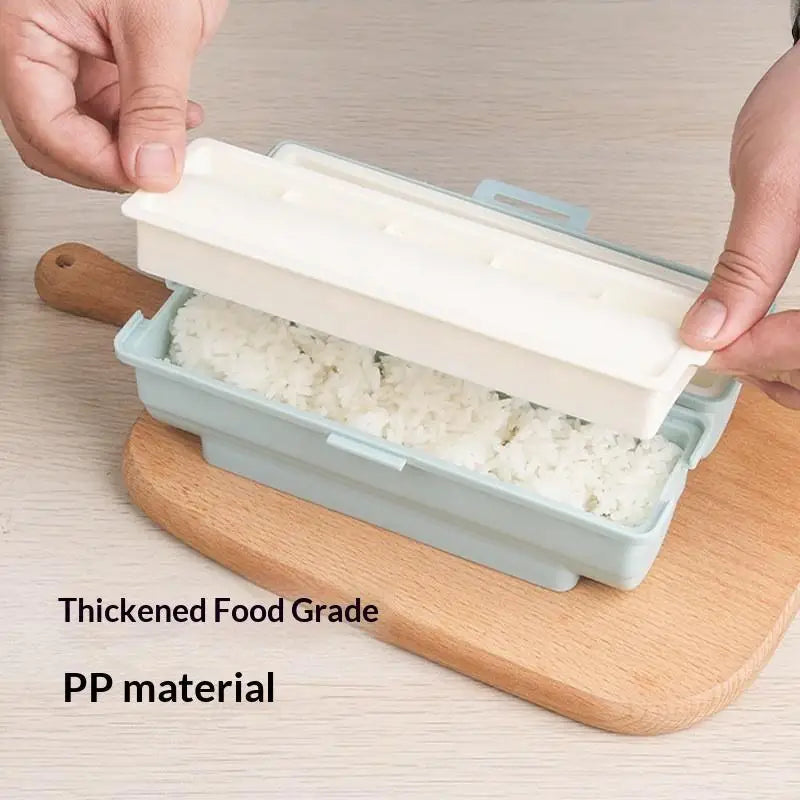 2 Cavity Non-Stick Rice Ball Onigiri Mold Easy Demould Reusable for Home DIY Bento Picnic Snack Prep Oasis Select